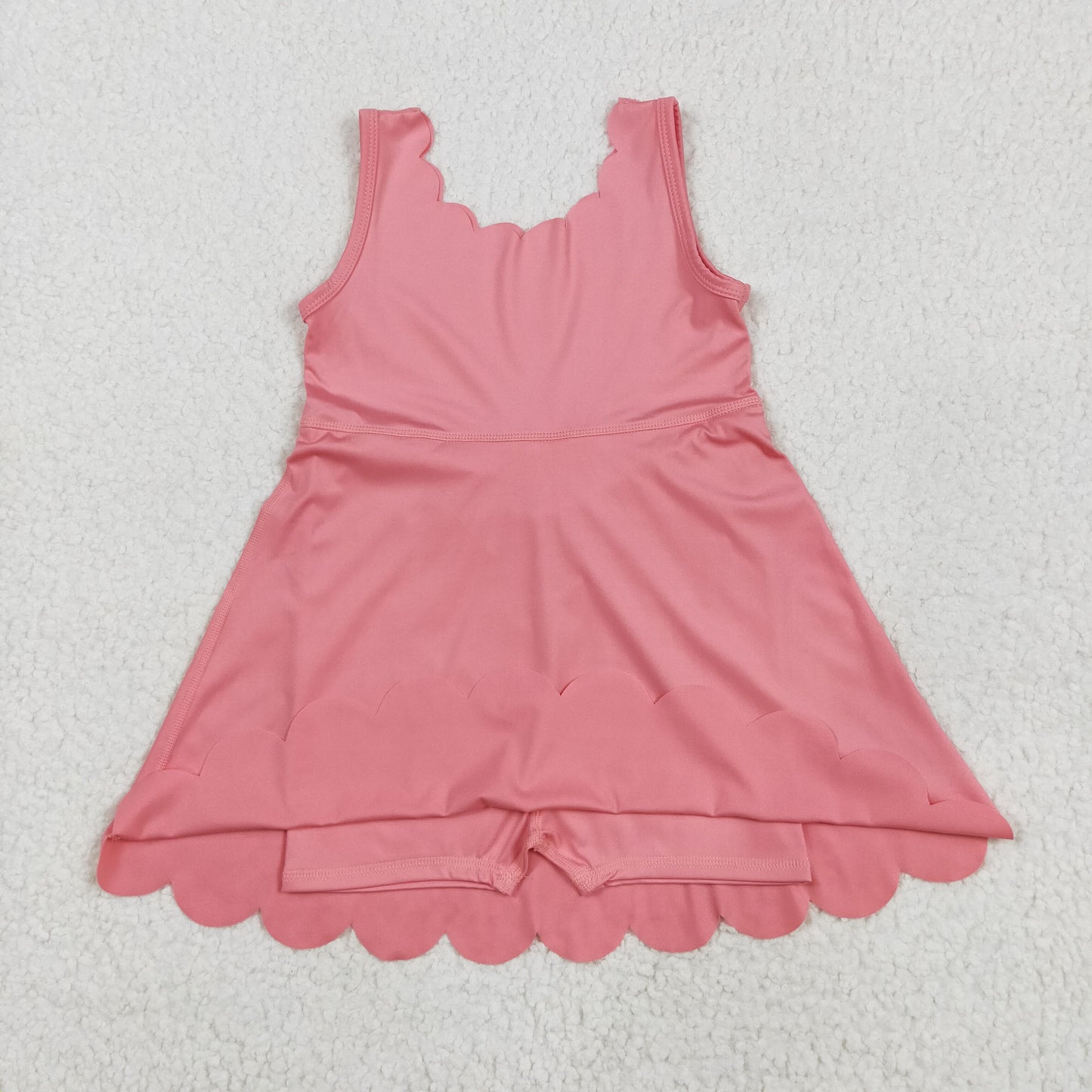 RTS NO MOQ Sibling baby girl clothes yoga suspender skirt sets