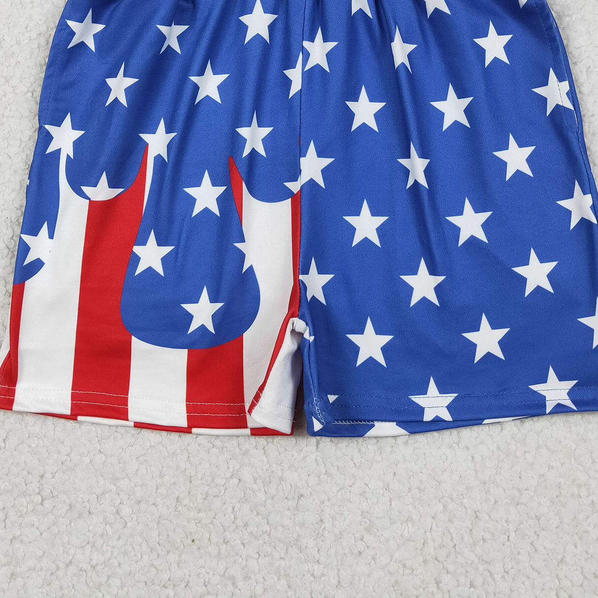 RTS NO MOQ SS0861 Baby Boys Stars And Stripes 4th of July Shorts Bottom Outfit for Infants Boys