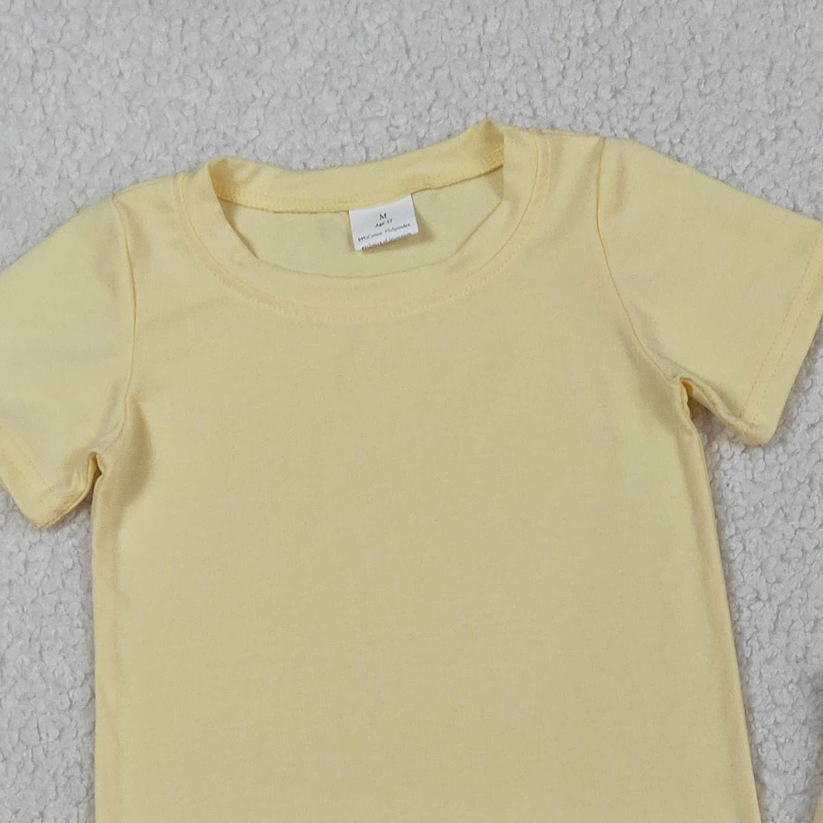 RTS NO MOQ BSSO1888 Baby Boys Yellow Short Sleeve Shirt with Pockets And Shorts Outfit