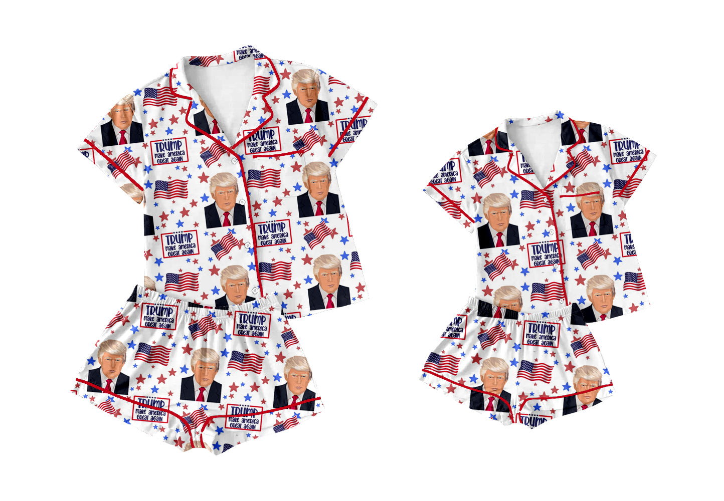 11.26 custom each style moq 5eta 4-6week Sibling Sister 4th of july baby boys short sleeve shorts sets and adult sets match design