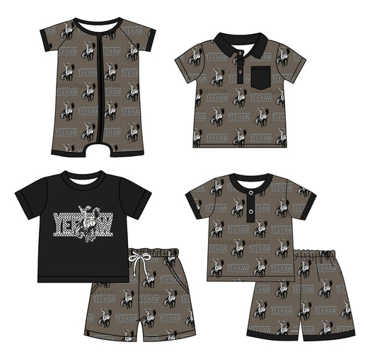 2.10 custom each style moq 5eta 4-6week Sibling Sister baby girl sets 1 and sets 2 and boy rompers and top match family design