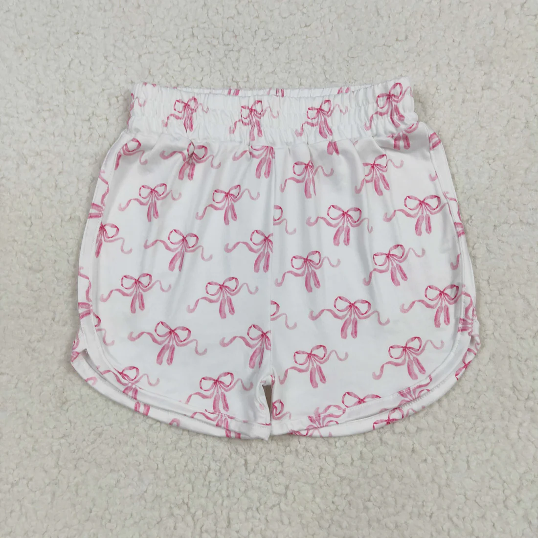 RTS NO MOQ Sibling Baby girls clothes Summer bow floral Shorts