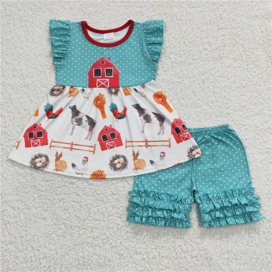 SALES  NEW Farm house ruffle shorts sets