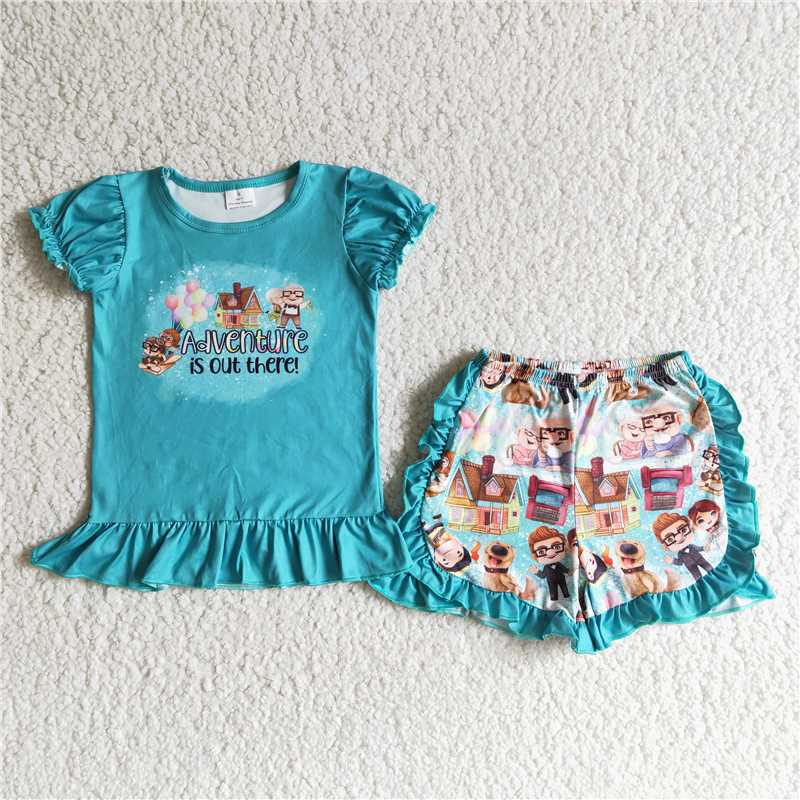 SALES  NEW Children summer family cartoon shorts sets