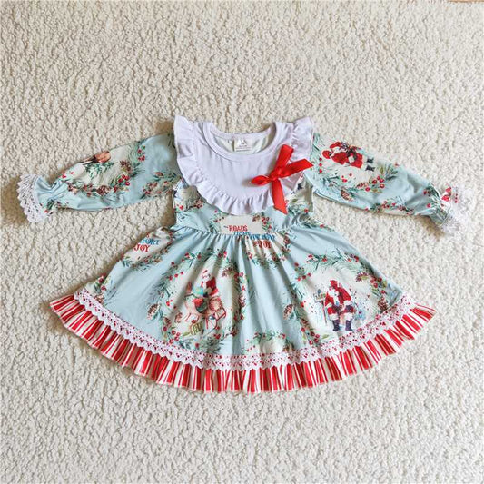 SALES  NEW Baby Girls Christmas Long Sleeve House Dresses Cute Holiday Wear for Little Ones Comfortable Festive Clothing