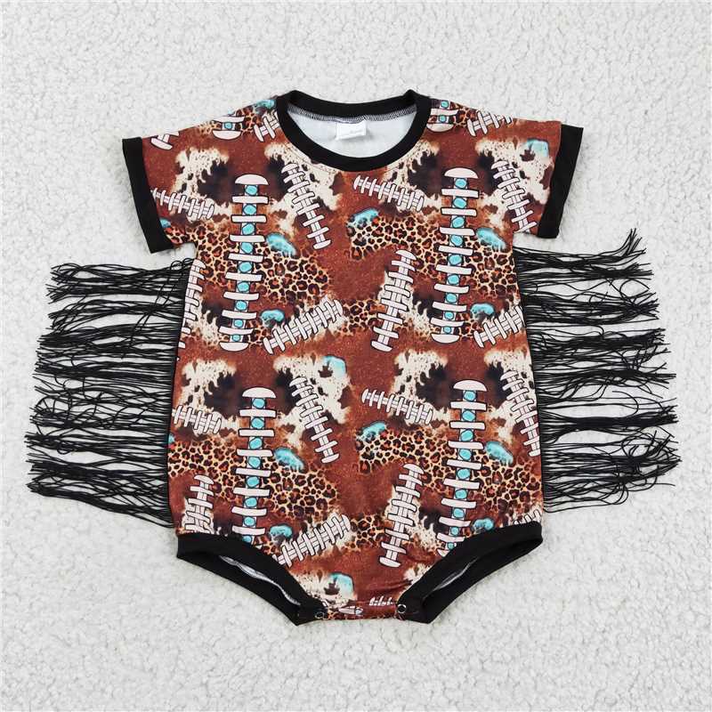 SALES  NEW Baby Girls Cow Western Tassel Rompers Cute Farm Theme Baby Girl's Outfit