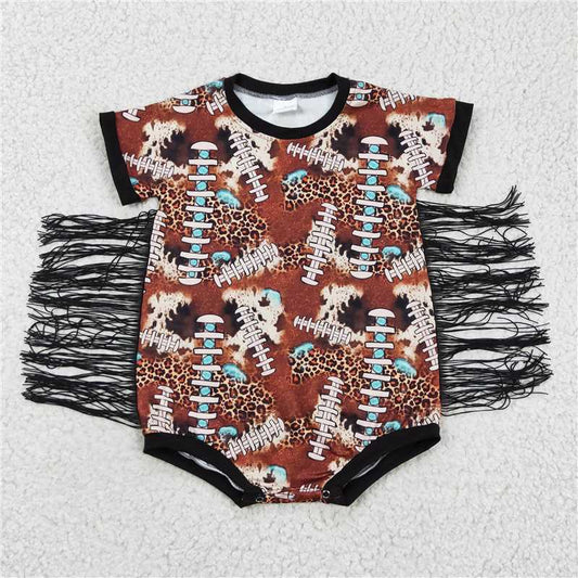 SALES  NEW Baby Girls Cow Western Tassel Rompers Cute Farm Theme Baby Girl's Outfit