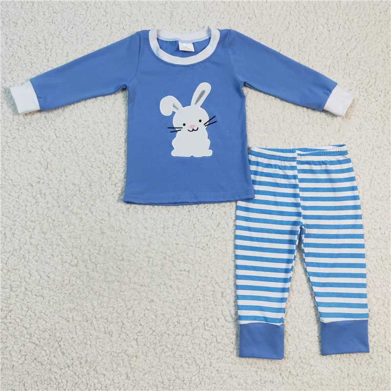 RTS NO MOQ Baby Boys Clothes easter long-sleeved pants set