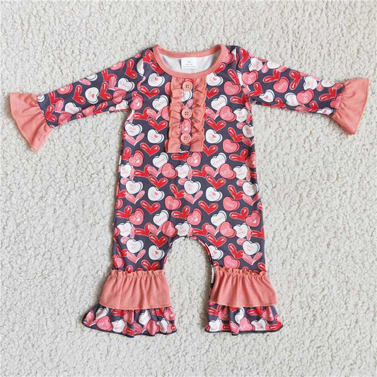 SALES  NEW Pink heart valentines rompers