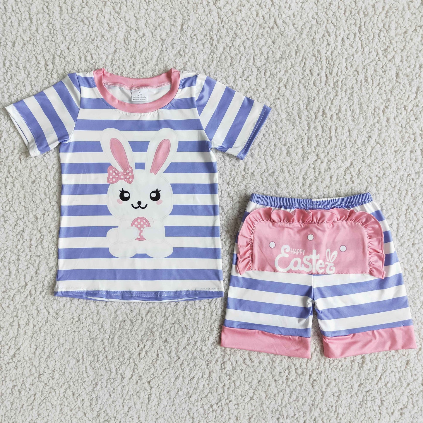 SALES  NEW Easter girls pink stripe shorts sets