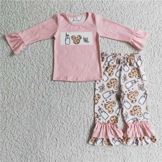 SALES  NEW  Baby Girls Christmas milk cookie bell pants sets