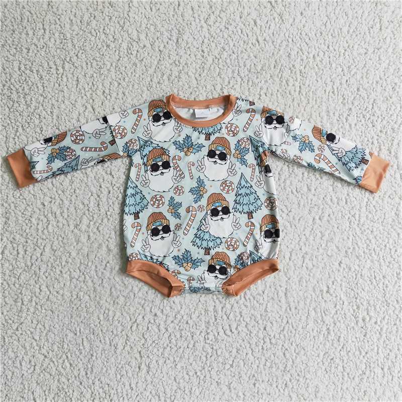 RTS NO MOQ LR0214 LR0179 LR0177 Sunglasses Santa Claus-Christmas Tree Long Sleeve Short Bodysuit