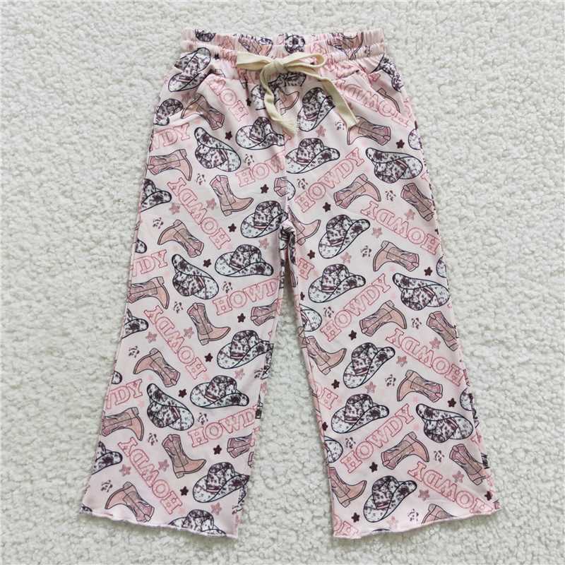RTS NO MOQ Sibling baby girl clothes summer long trousers
