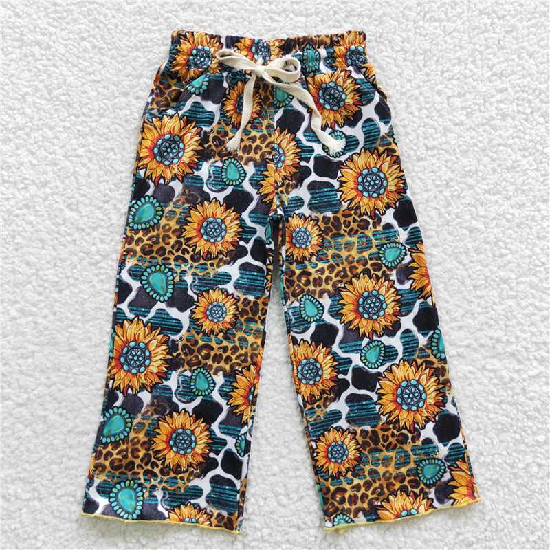 RTS NO MOQ Sibling baby girl clothes summer long trousers
