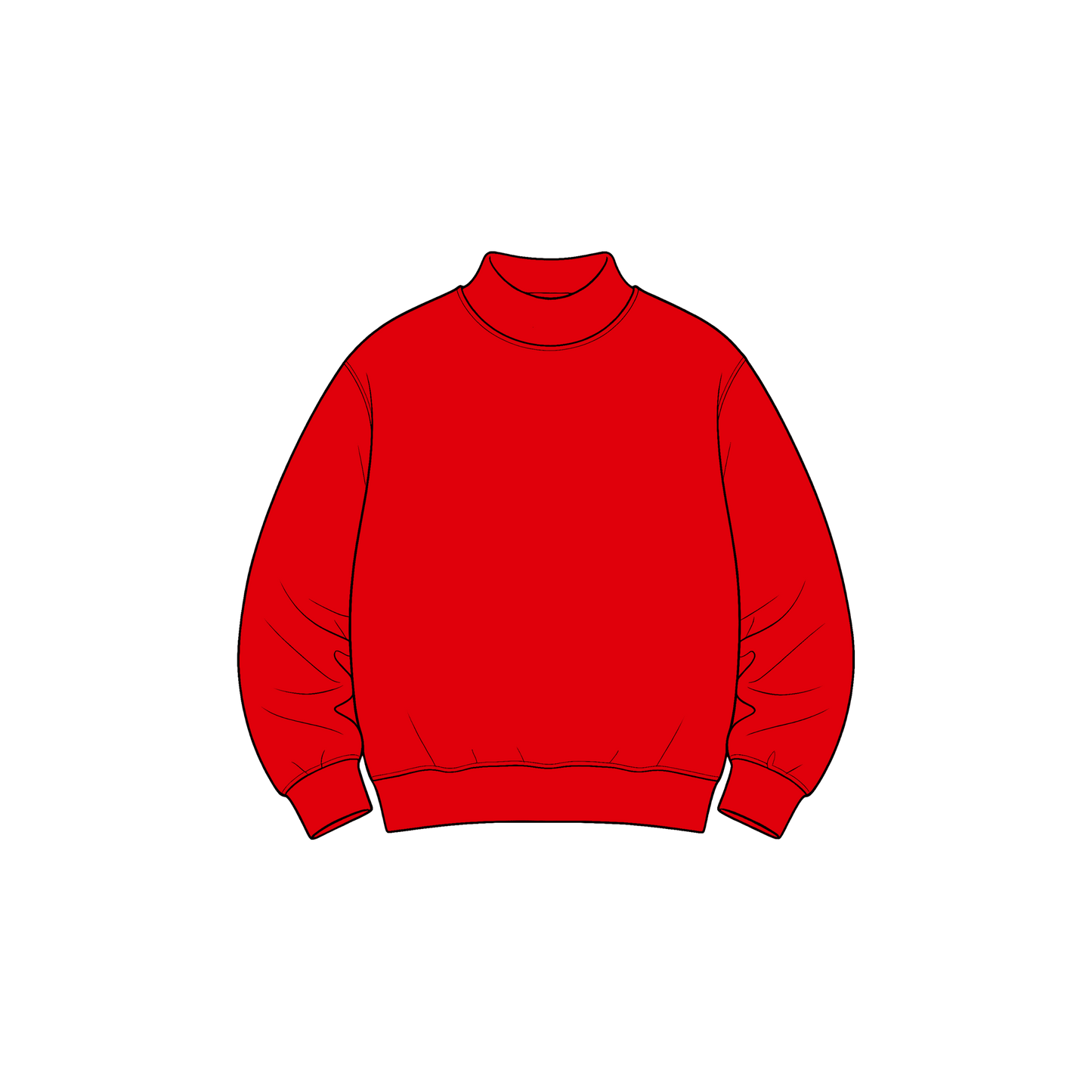 custom moq 5 mix size High Neck Baby Kids Solid Mock Neck Long Sleeve Pullover Sweatshirt Toddler Boys Girls Fall Casual Top
