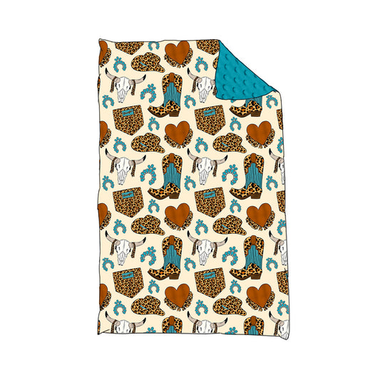 8.24 custom each style moq 5 eta 4-6week baby blanket hat cow head boots blanket design