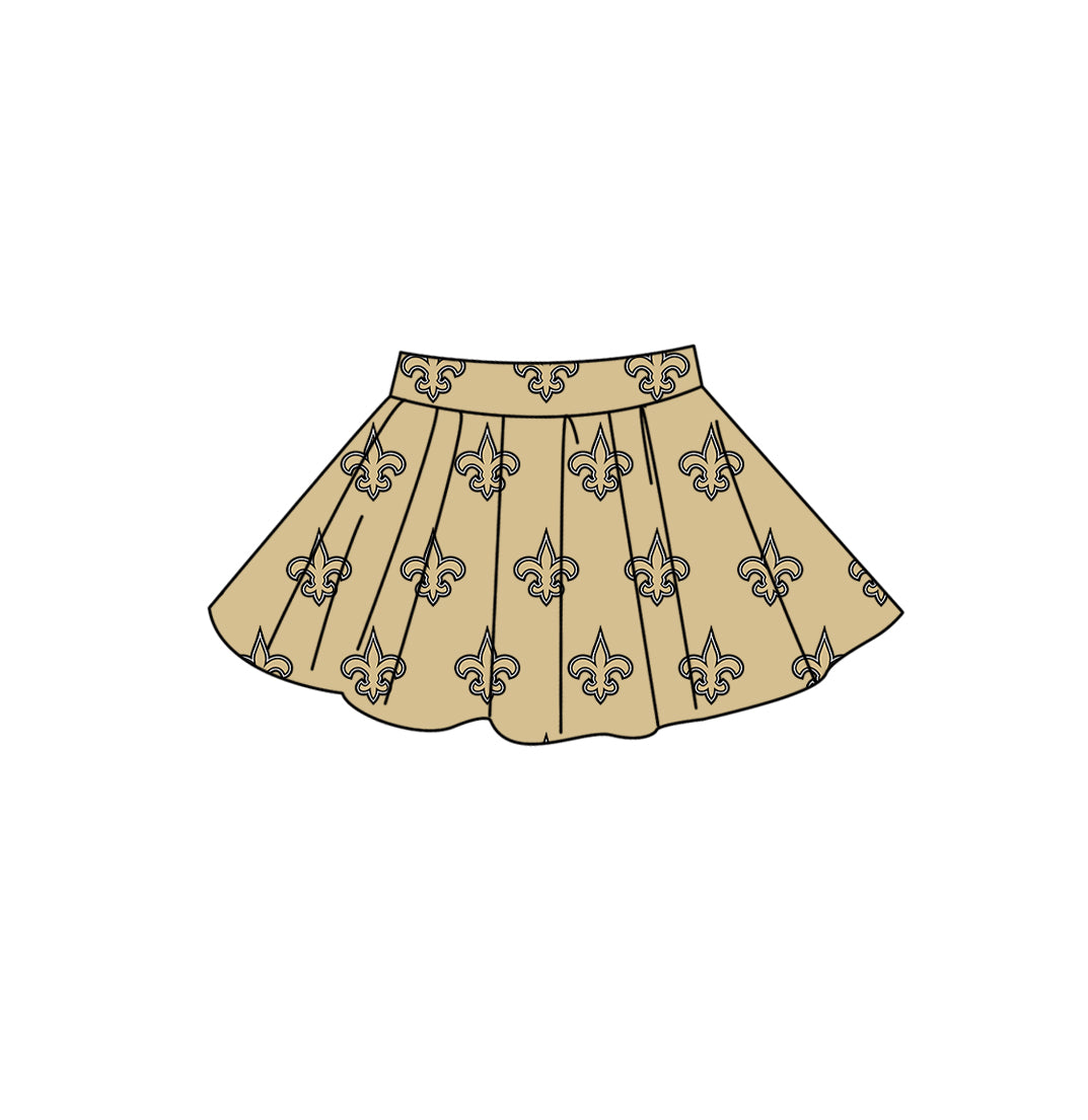Custom moq 5 mix size summer teams Adult Women Solid Color Casual Summer Team Skirt Outfit
