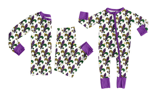 25.9.12 custom each style moq 5eta 6-8week Sibling Sisters mardi gras baby boy clothes long sleeve pants sets and romper match family design