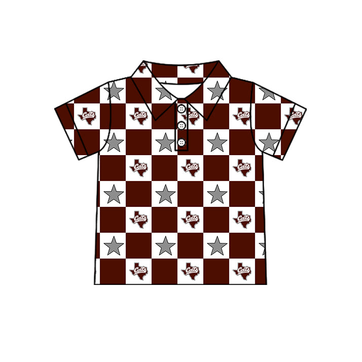 Custom moq 5 mix size milk silk summer teams Baby Girl Dark Red Sleeveless Top Skirts Set Dress And Shorts Yoga Outfit Boy's Short-Sleeved Polo Shirt And Romper