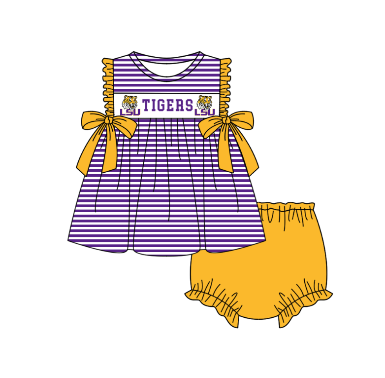Custom moq 5 mix size milk silk summer teams baby girl boys clothes Purple short sleeve shorts sets 2 and brief sets and dress and rompers 2 series