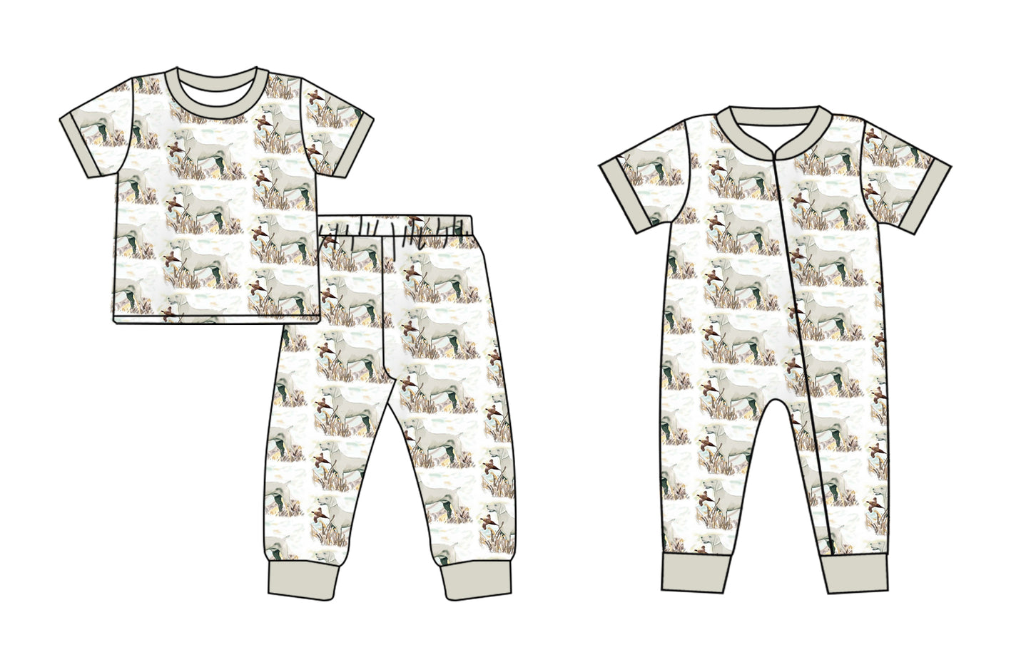 11.27 custom each style moq 5eta 4-6week Sibling Sister puppy baby girls short sleeve sets and rompers match design