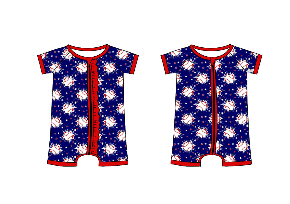 3.8 custom each style moq 5eta 4-6week Sibling Sister baby girl short sleeve romper 1 and romper 2 match design