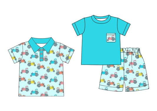 3.31 custom each style moq 5eta 4-6week Sibling Sister baby boy sets and boy top match family design