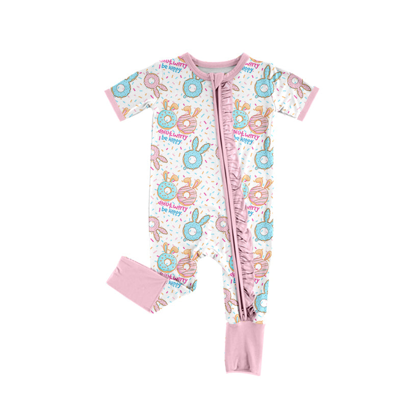 10.23 custom each style moq 5eta 4-6week Sibling Sister easter pink baby girls short sleeve sets and rompers match design