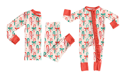 25.8.8 custom each style moq 5eta 4-6week Sibling Sister Christmas bow baby girl long sleeve pants sets and rompers match family design