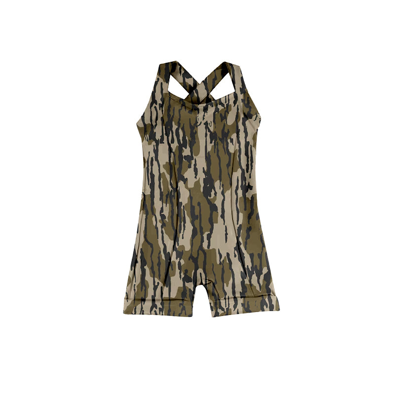 7.4 custom each style moq 5eta 4-6week camouflage Yoga Clothes baby girls clothes swimsuit