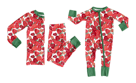 25.8.13 custom each style moq 5eta 4-6week Sibling Sister strawberry baby boy long sleeve pants sets and rompers match family design