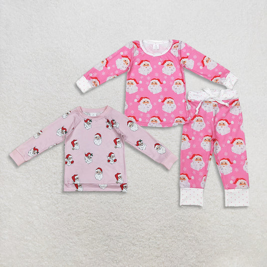 RTS NO MOQ Sibling Baby Girls Christmas Long Sleeve Pants Set and top