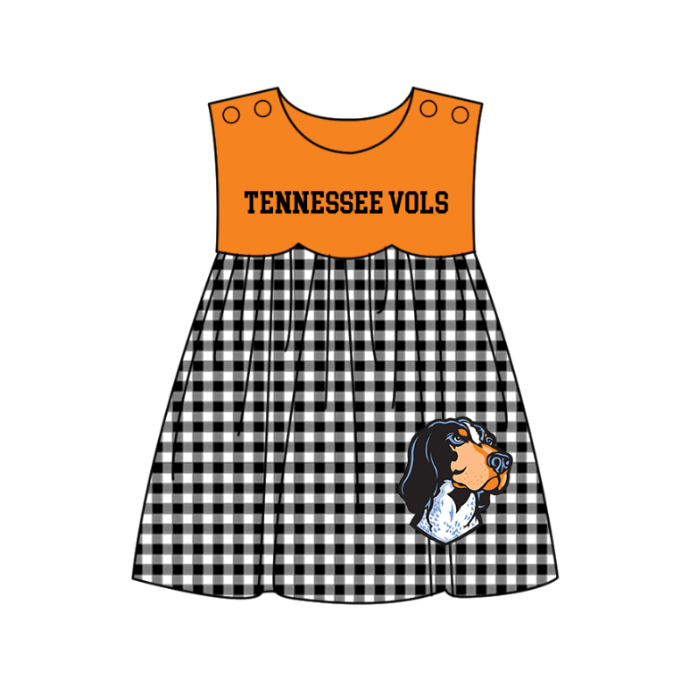 Custom moq 5 mix size milk silk summer teams baby girl boys clothes Orange Black and white checkered short sleeve shorts sets 3 and dress and rompers 2 series