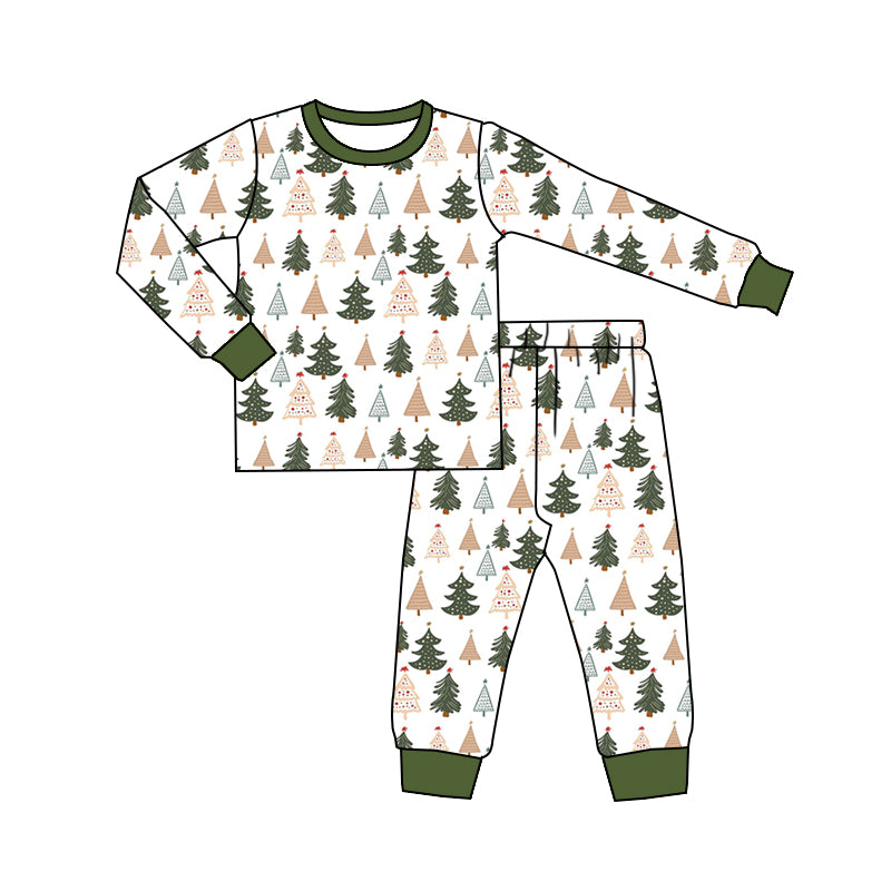 5.25 custom each style moq 5 eta 4-5week Christmas trees boys outfits