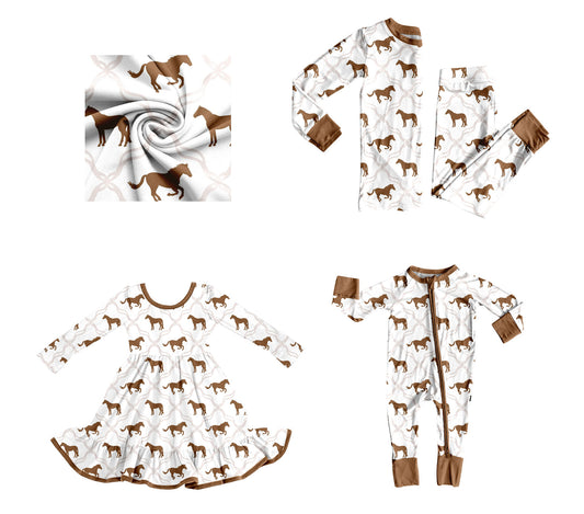 25.8.29 custom each style moq 5eta 4-6week Sibling Sisters puppy baby girl long sleeve pants sets and dress and rompers match family design