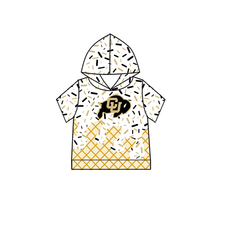 Custom summer teams baby girls clothes team white hooded long sleeve tops and short sleeve top and dress and pants and shorts-25.6.3