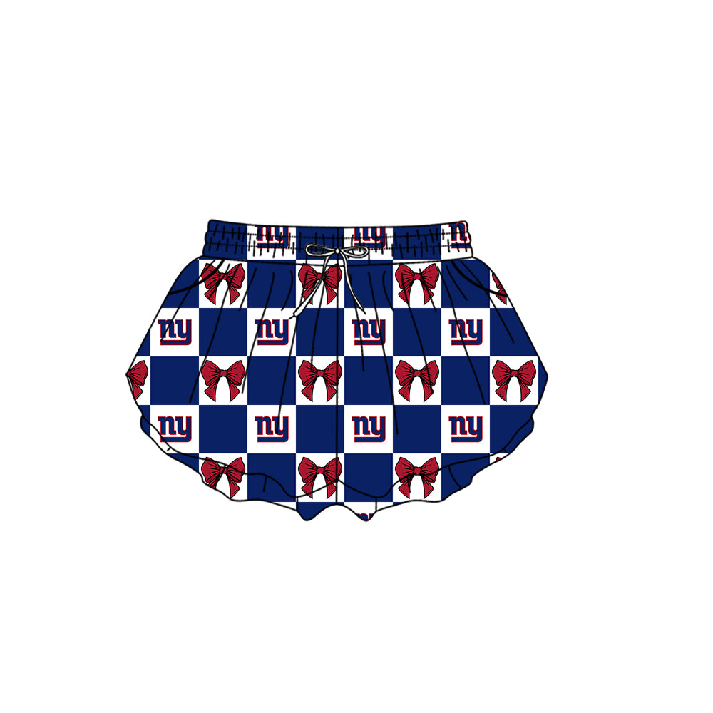 Custom moq 5 mix size milk silk summer teams Baby Girl Navy Blue Sleeveless Top Skirts Set Dress And Shorts Yoga Checked Outfit Boy's Checked Short-Sleeved Polo Shirt And Romper