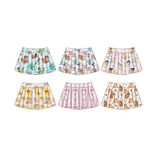 4.2 custom each style moq 5eta 4-6week Sibling Sister baby girls clothes skirts 1 and skirt 6 match family design