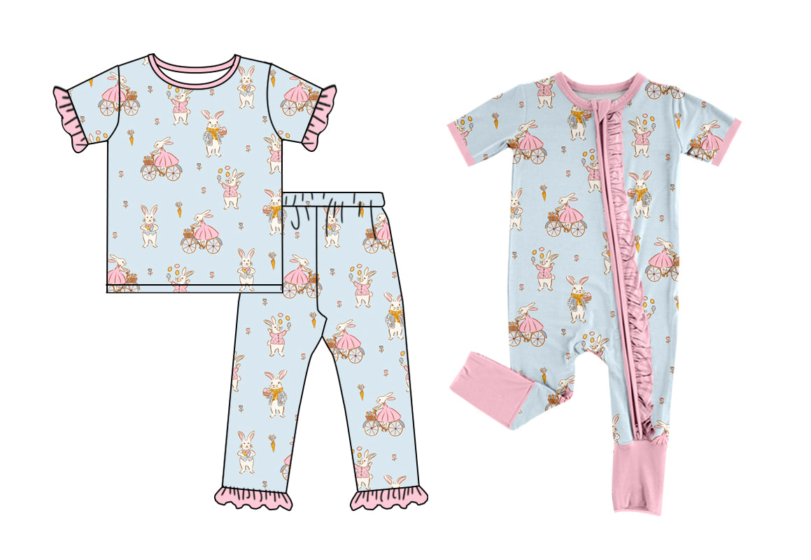 12.7 custom each style moq 5eta 4-6week Sibling Sister easter baby girls short sleeve sets and rompers match design