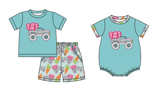 25.10.31 custom each style moq 5 eta 6-8 week Sibling Sister love baby boy short sleeve shorts sets and boy rompers match family design