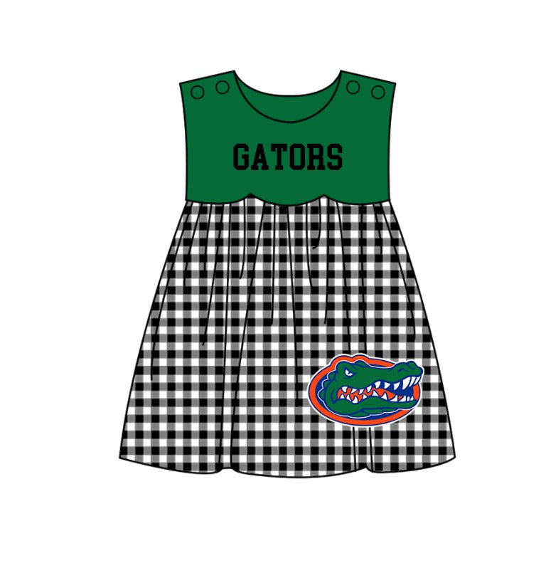 Custom moq 5 mix size milk silk summer teams baby girl boys clothes Green Black and white checkered short sleeve shorts sets 3 and dress and rompers 2 series