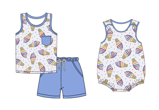 4.17 custom each style moq 5eta 4-6week Sibling Sisters floral baby boy short sleeve shorts sets and rompers match family design