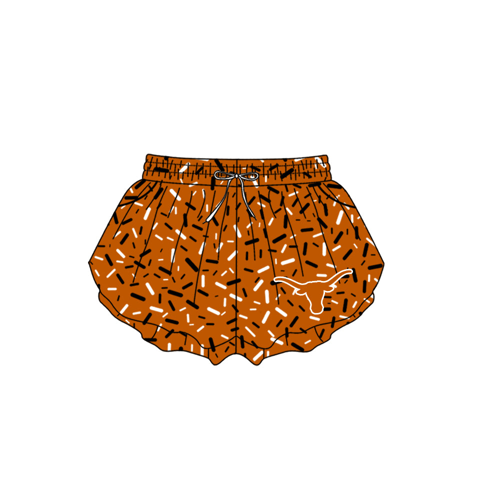 Custom moq 5 mix size milk silk summer teams Camo Hooded Short Sleeve Top Shorts Set Orange Ice Cream Drips Hooded Top with Matching Shorts For Baby