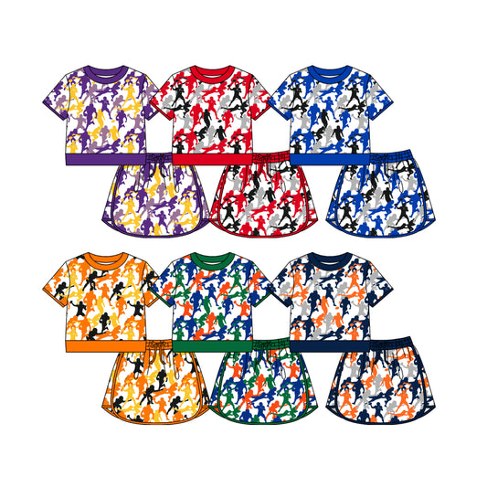 26.1.19 custom each style moq 5 eta 6-8week Sibling Sisters baby boy clothes short sleeve shorts sets 6 match family design