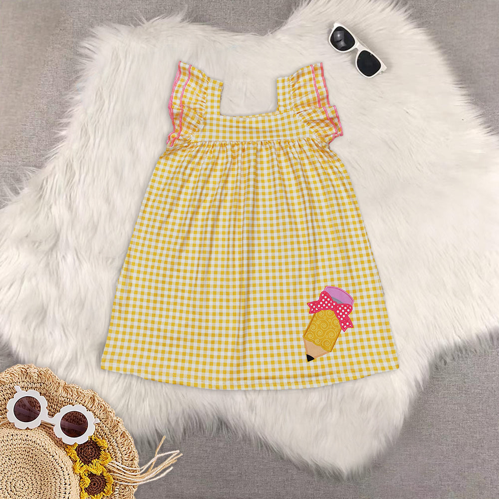 RTS baby girls clothes  short Sleeve dress