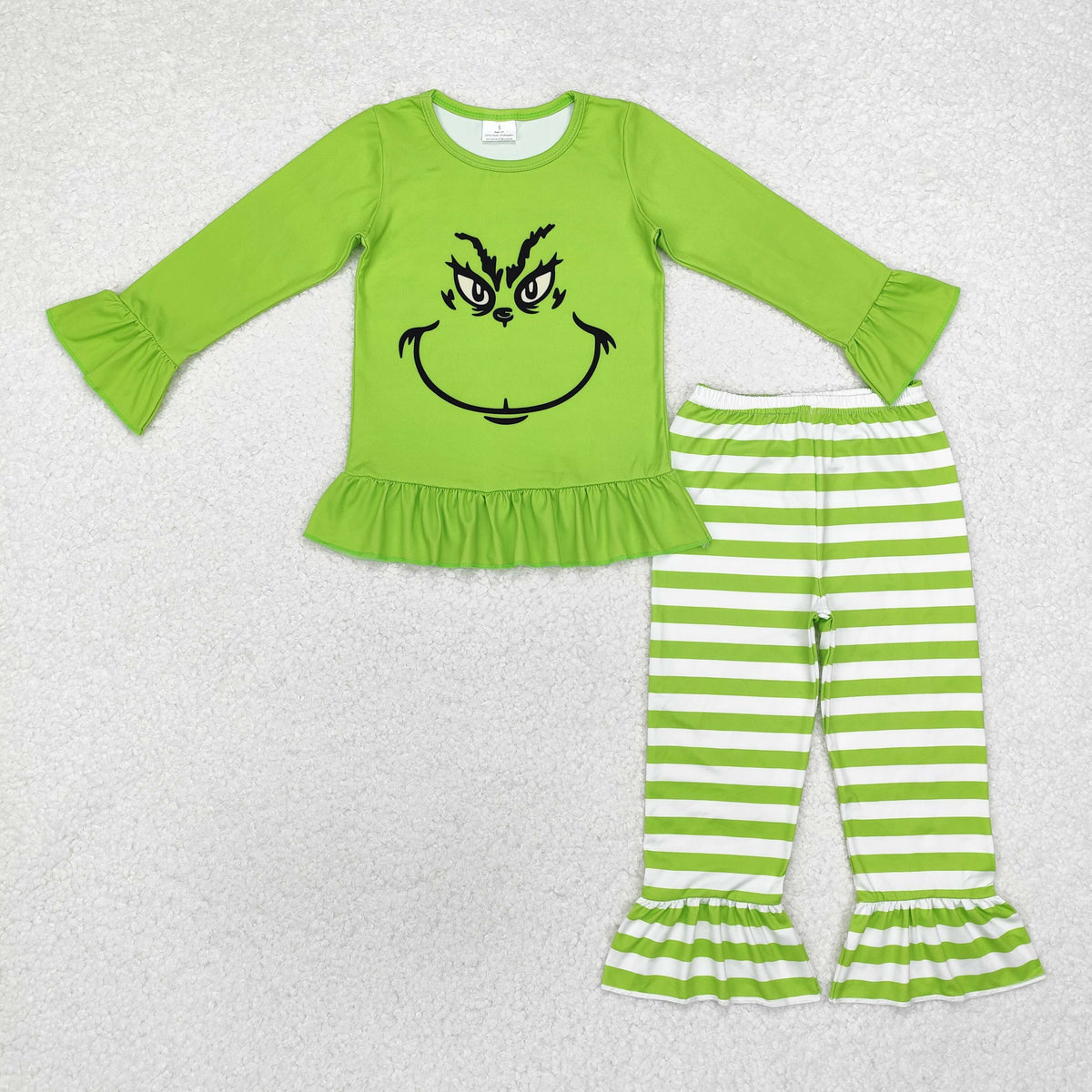 RTS NO MOQ ETA 5/7days Arrived GLP1862 green long-sleeved striped trouser suit