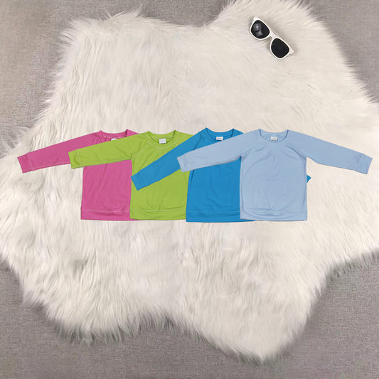 RTS Sibling baby girls clothes yoga solid color summer tops