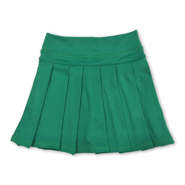 RTS NO MOQ Sibling Baby Girls Yoga Active Wear Pleated Skirts