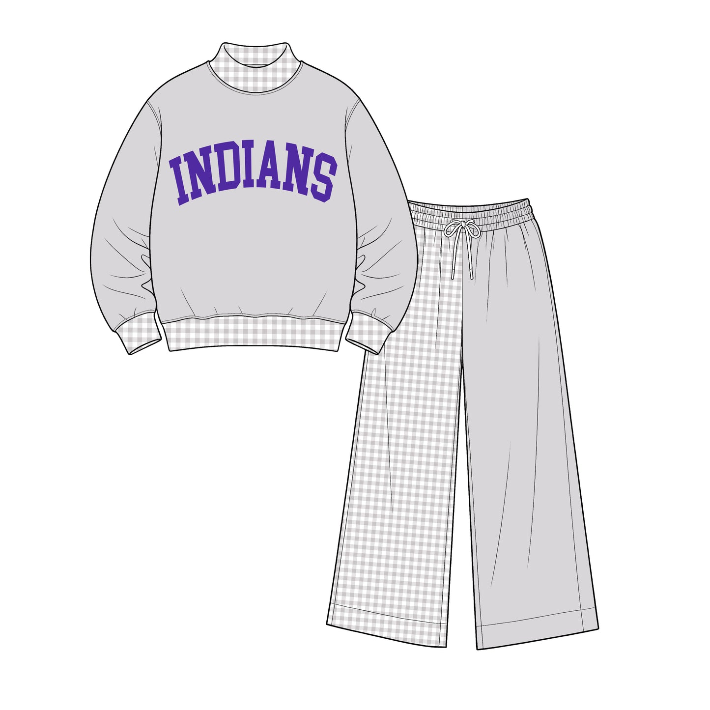 custom moq 5 mix size XY071710 Baby Kids Letter Printed Long Sleeve Tops Patchwork Pants Team Casual Clothes Set