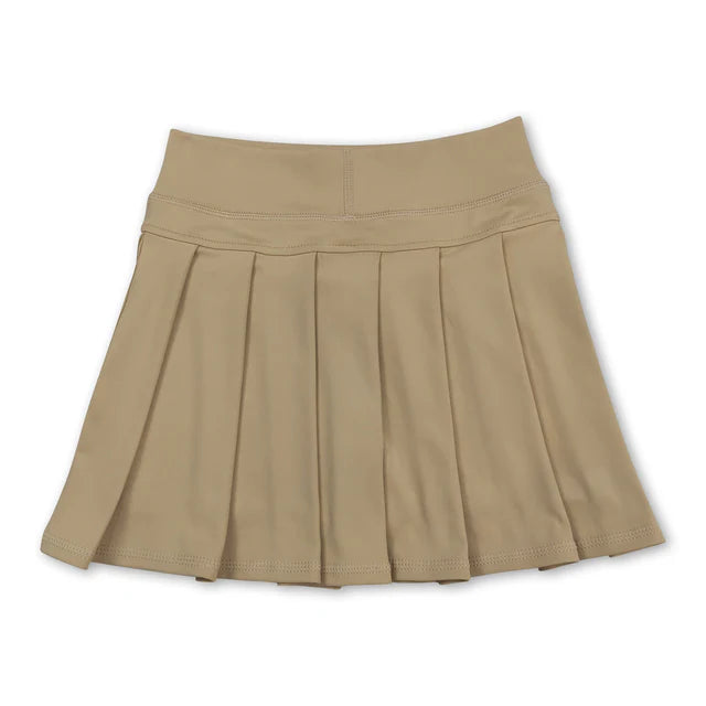 RTS NO MOQ Sibling Baby Girls Yoga Active Wear Pleated Skirts